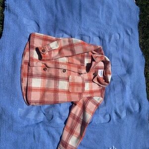 Plaid flannel Button-Up Jacket